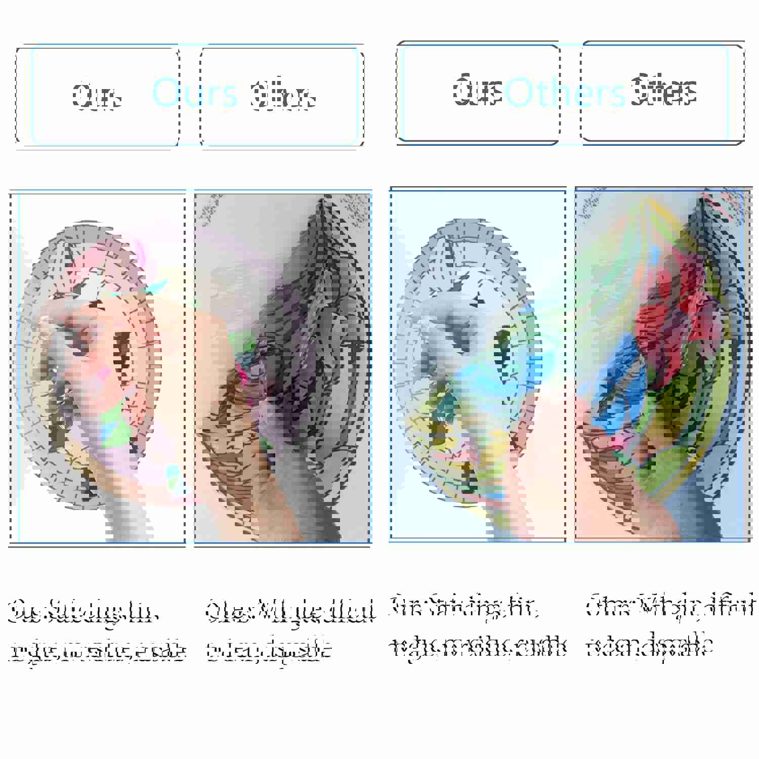 Craspire PVC Window Sticker Set - Flower Pattern, 16x16cm, 8pcs