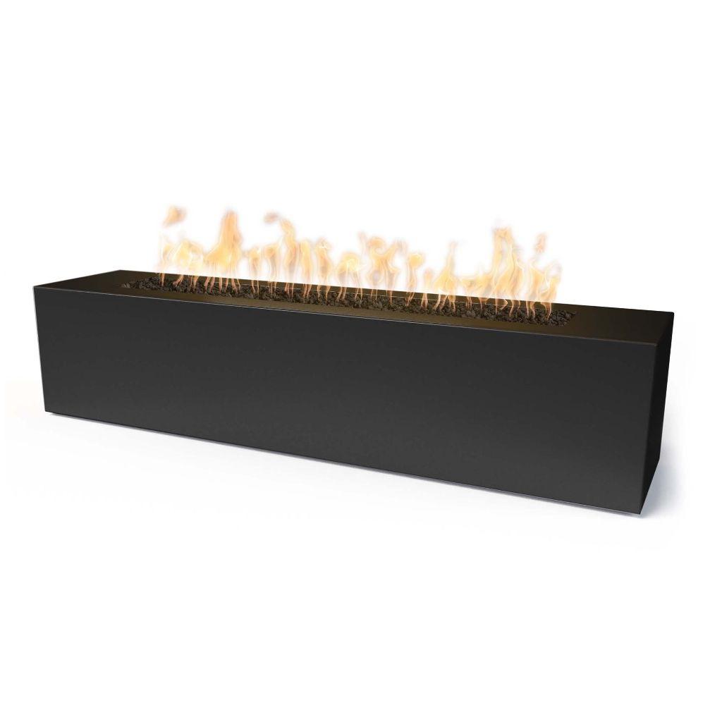 The Outdoor Plus 72 Carmen Powder Coated Steel Rectangle Fire Pit - 16" Tall
