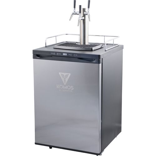 Komos® V2 Full Size Energy Efficient Stout & Cold Brew Coffee Kegerator with NukaTap Stainless Steel Faucets