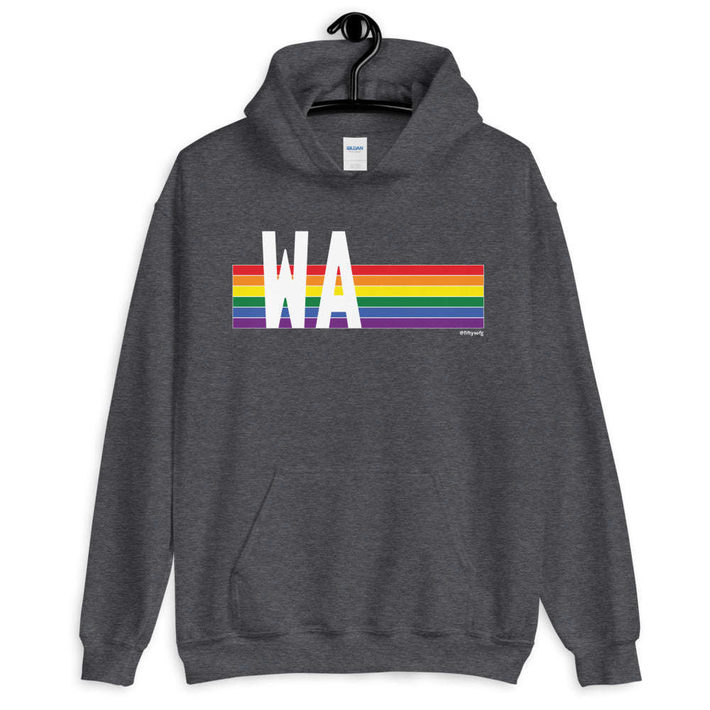 Washington Pride Retro Rainbow - Unisex Hoodie