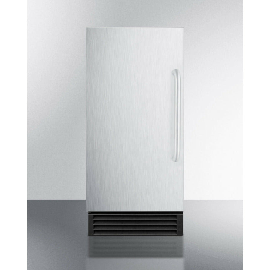 Summit 15 Built-In Ice Maker with 50 lbs. Daily Ice Production, Stainless Steel - BIM44GADA