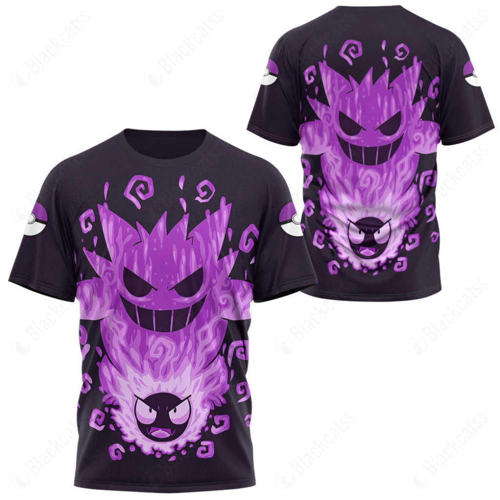 Evolve Gastly into Gengar Custom T-Shirt - Premium Comfort & Style