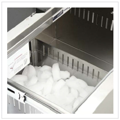 Vitrifrigo DW210IXD1-EXI-1 Stainless Steel Double Drawer Top Freezer with Ice Maker / Bottom Refrigerator