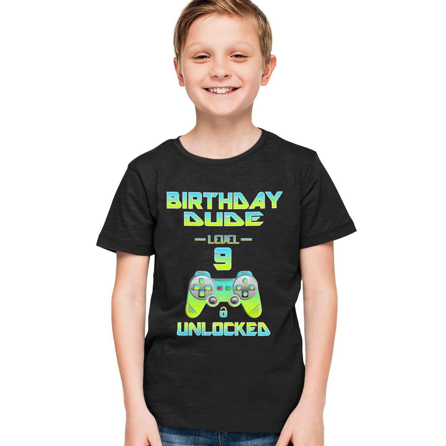 9th Birthday Shirt for Boys - Funny Birthday Gift Idea