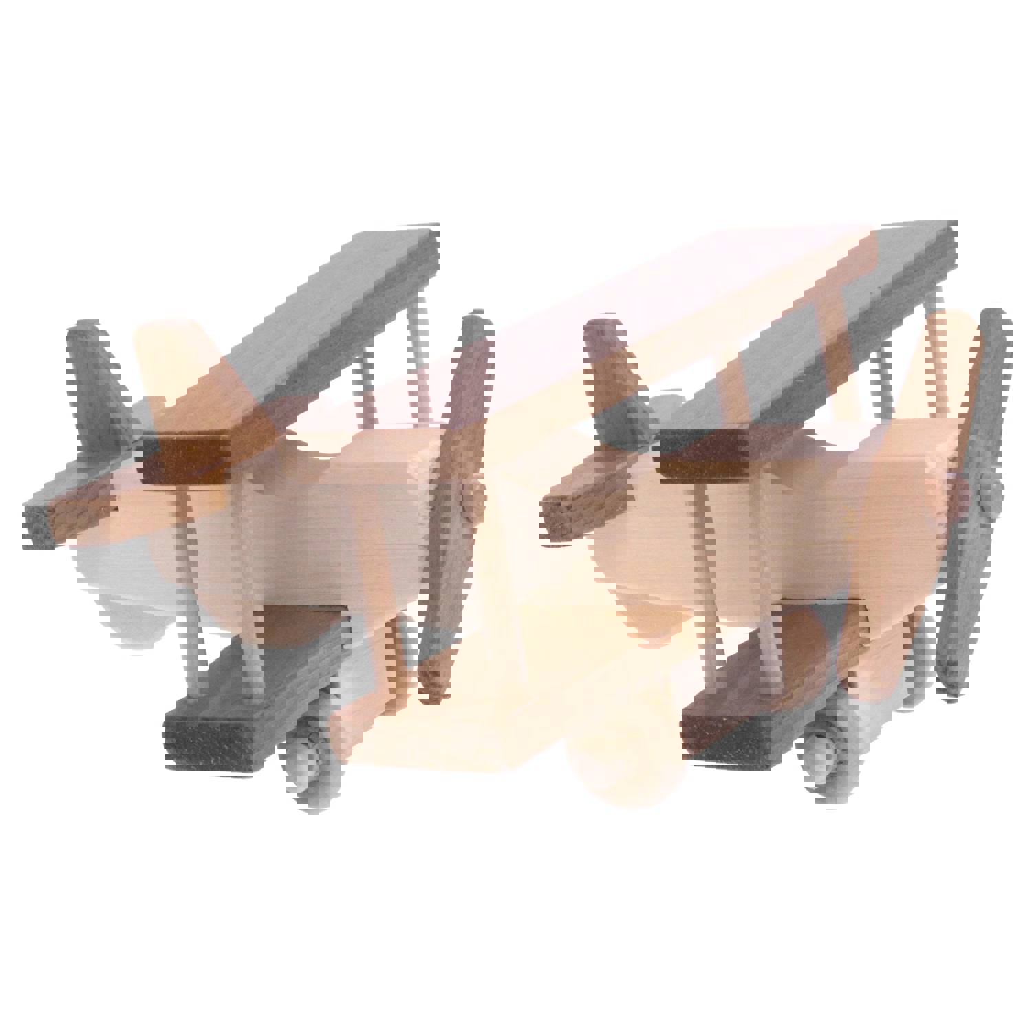 Amish Crafted Wooden Toy Airplane with Kid-Safe Finish