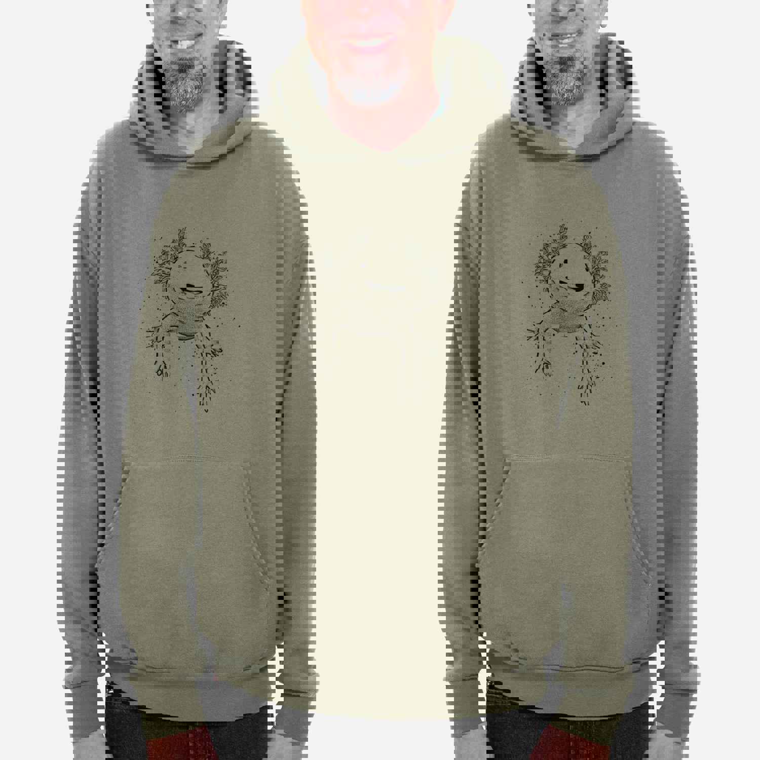 Axolotl - Ambystoma mexicanum - Bodega Midweight Hoodie