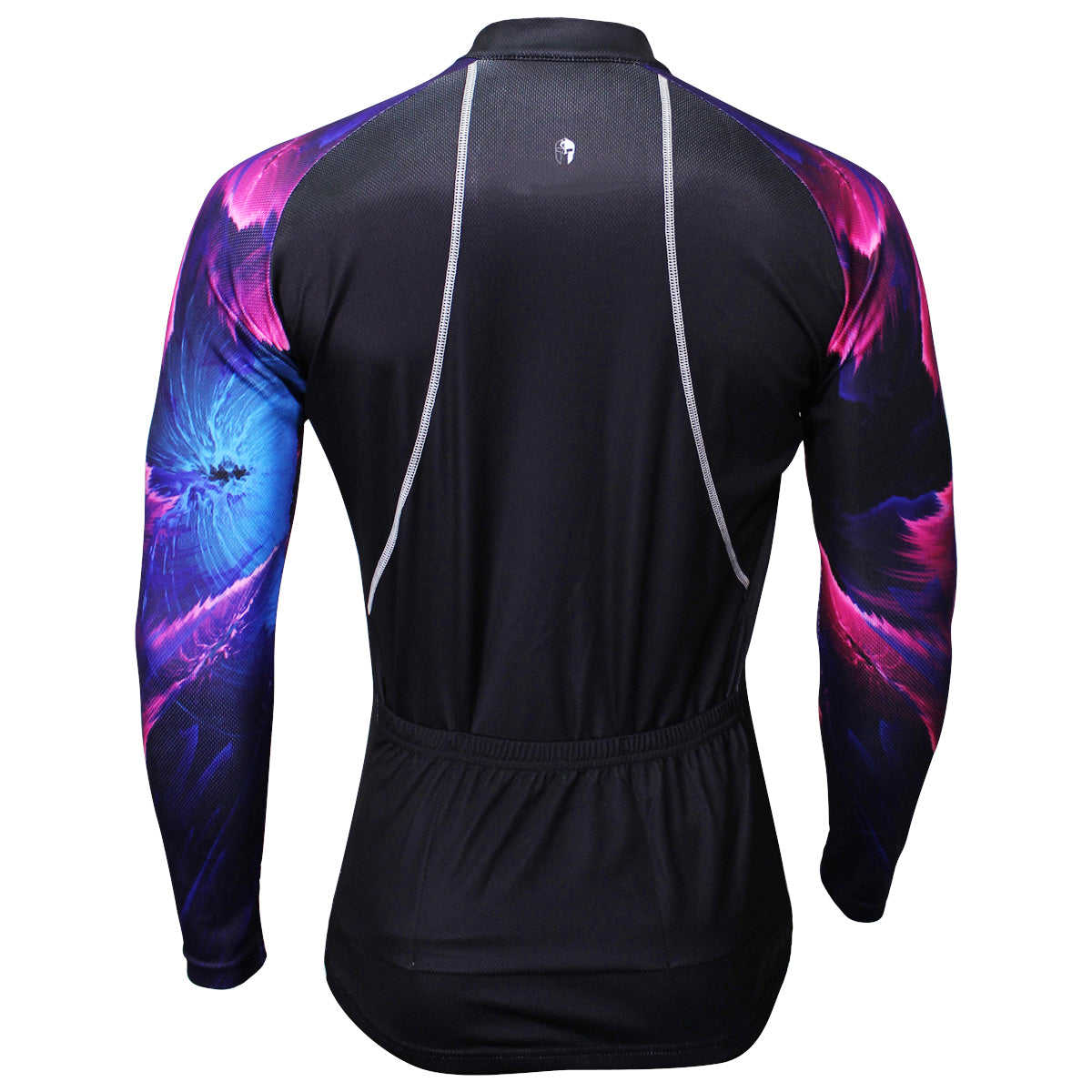ILPALADINO Cool-arm Mens Cycling Black Long-sleeve Jerseys - Spring Autumn Outdoor Sports Gear
