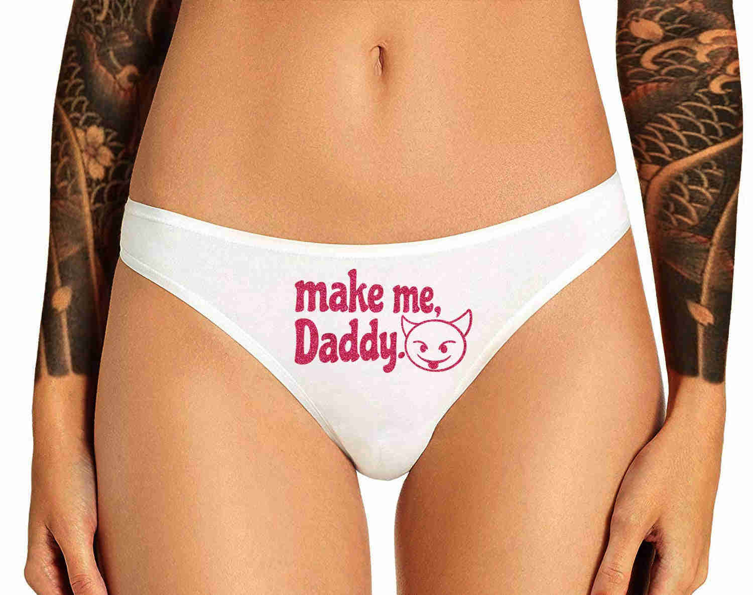 Make Me Daddy Thong Panties - DDLG Clothing Women's Lingerie