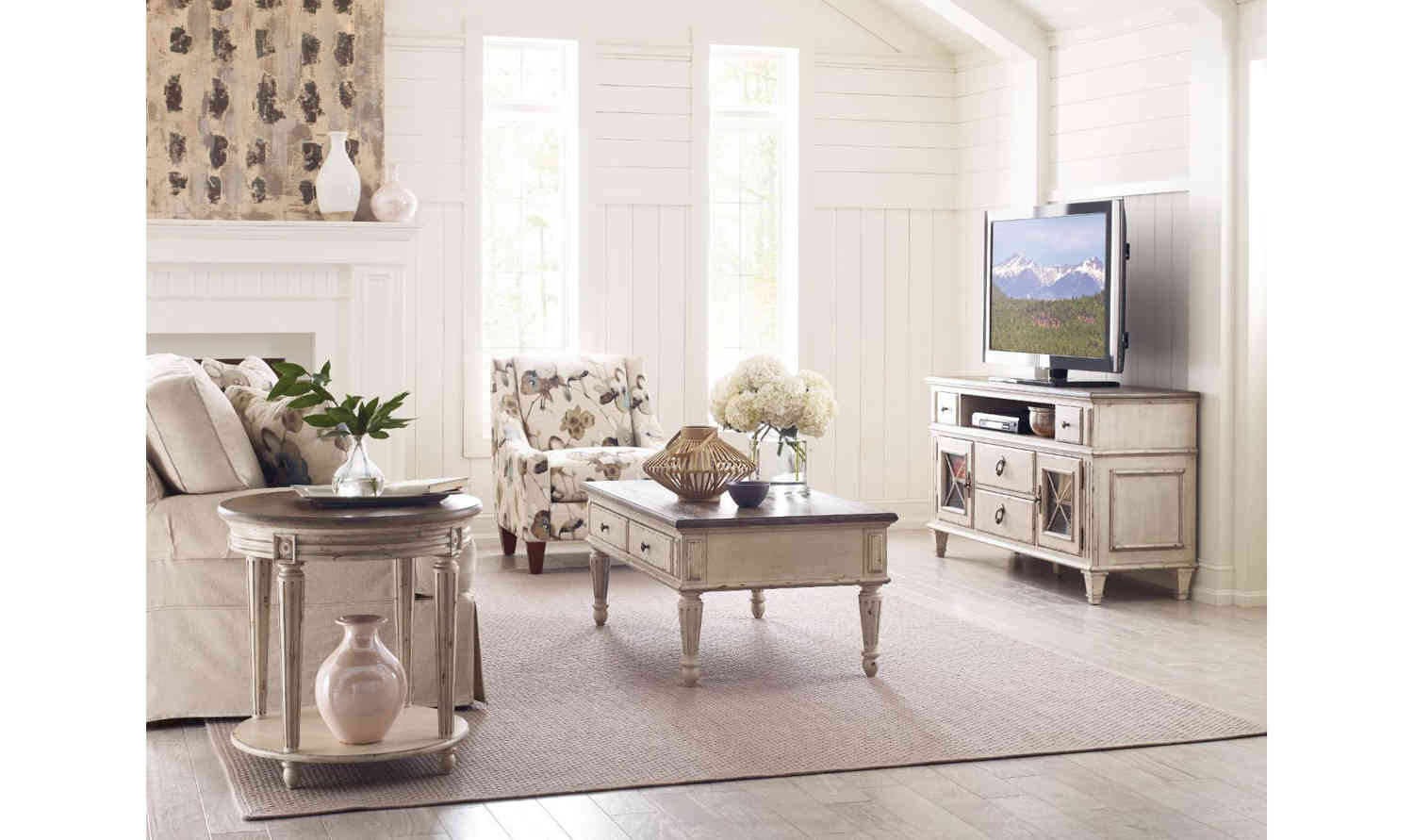 SOUTHBURY RECTANGULAR COCKTAIL TABLE WITH STORAGE DRAWERS