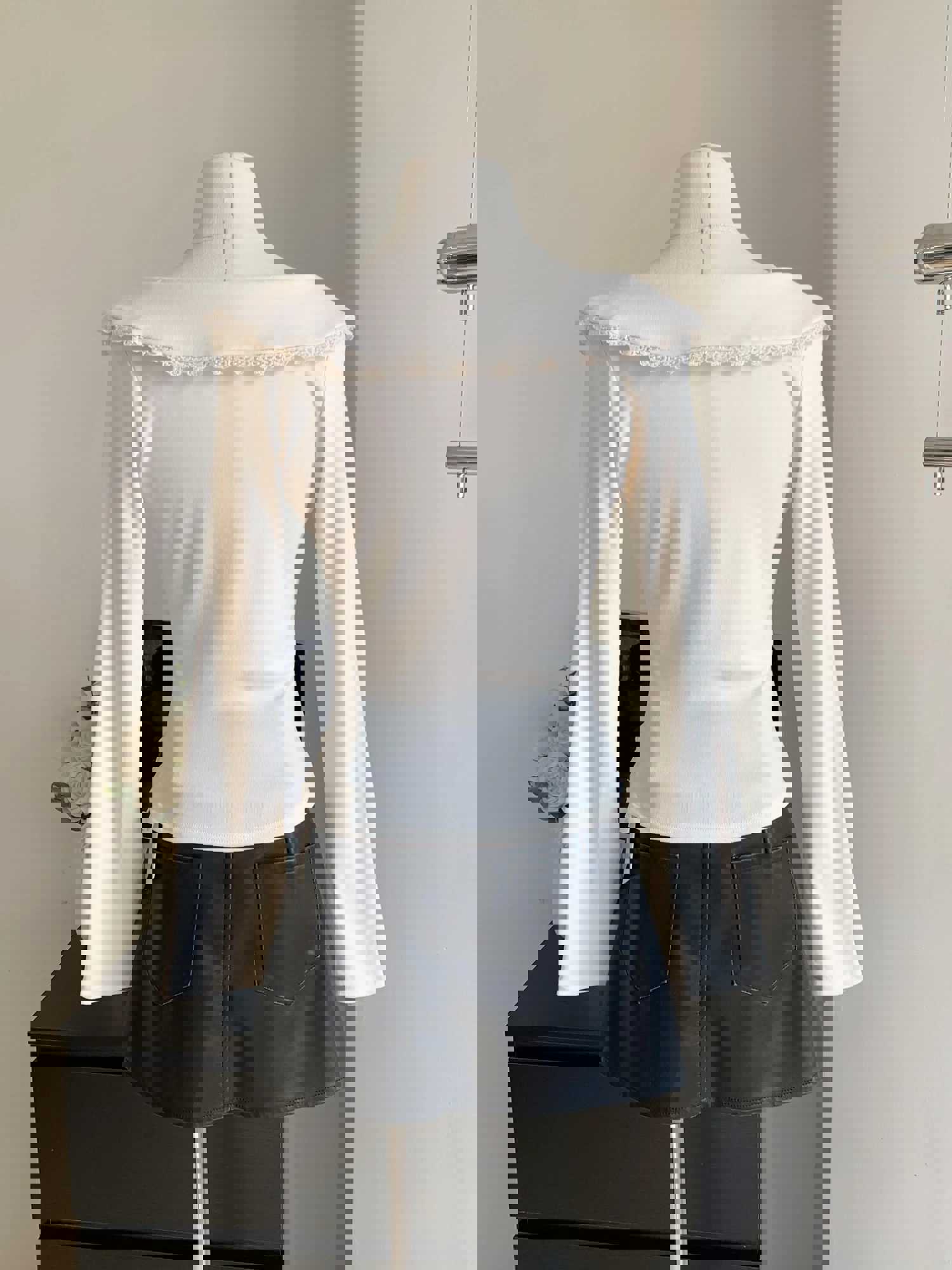 Nukty Fashion Square Neck Spliced Loose Casual Sweater for Women - Autumn Winter Oversized Pullover
