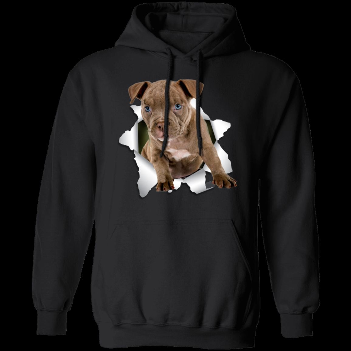 PITBULL 3D LADIES Pullover Hoodie - 8 oz Unisex Hoodie with Digital Print