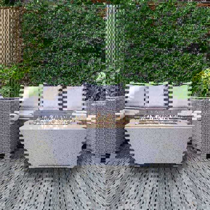 Athena 30x72 Olympus Rectangle Propane Fire Pit Table ORECFT-723024