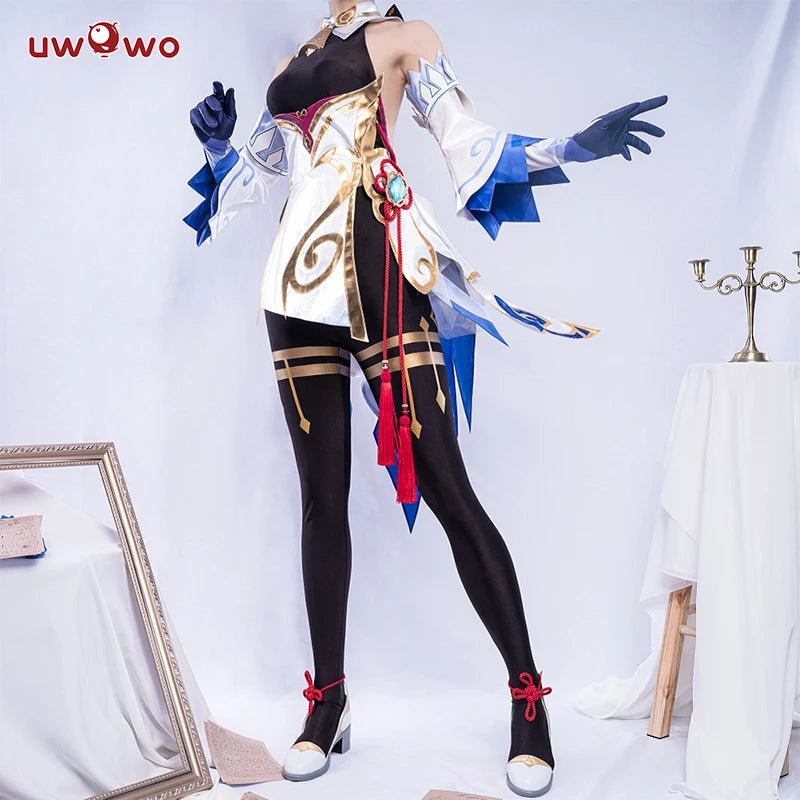 UWOWO Ganyu Cosplay Costume Full Set - Genshin Impact Outfit for Women & Girls