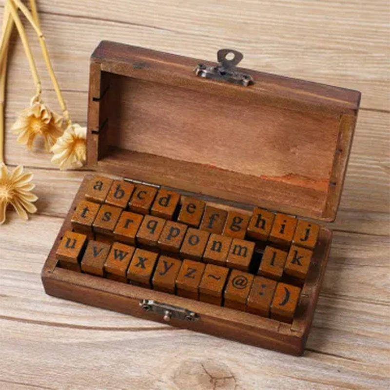 Wood Retro DIY Journal Decoration Stamp