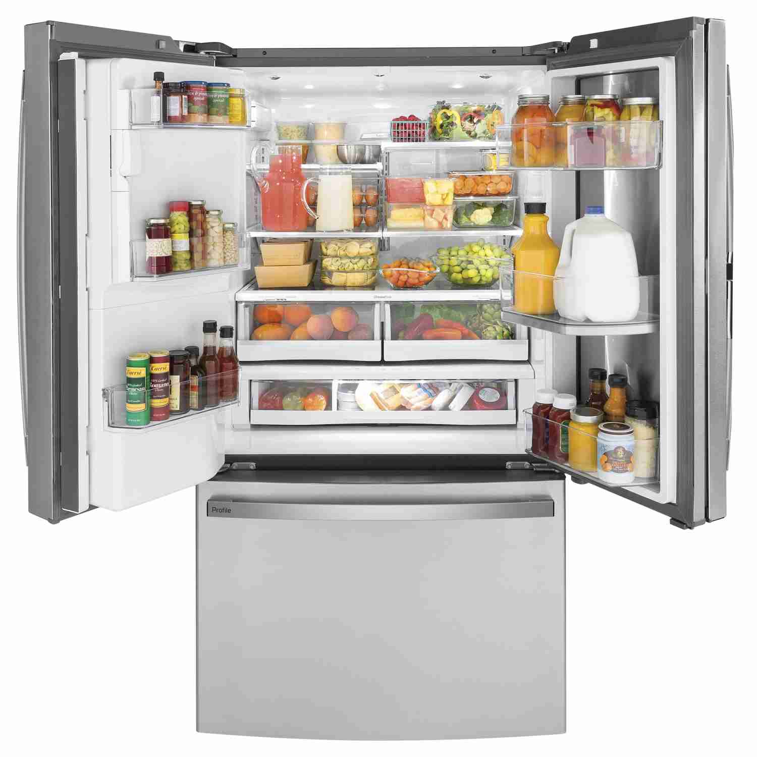 GE Profile 36-inch Counter-Depth French 3-Door Refrigerator with External Water and Ice Dispenser