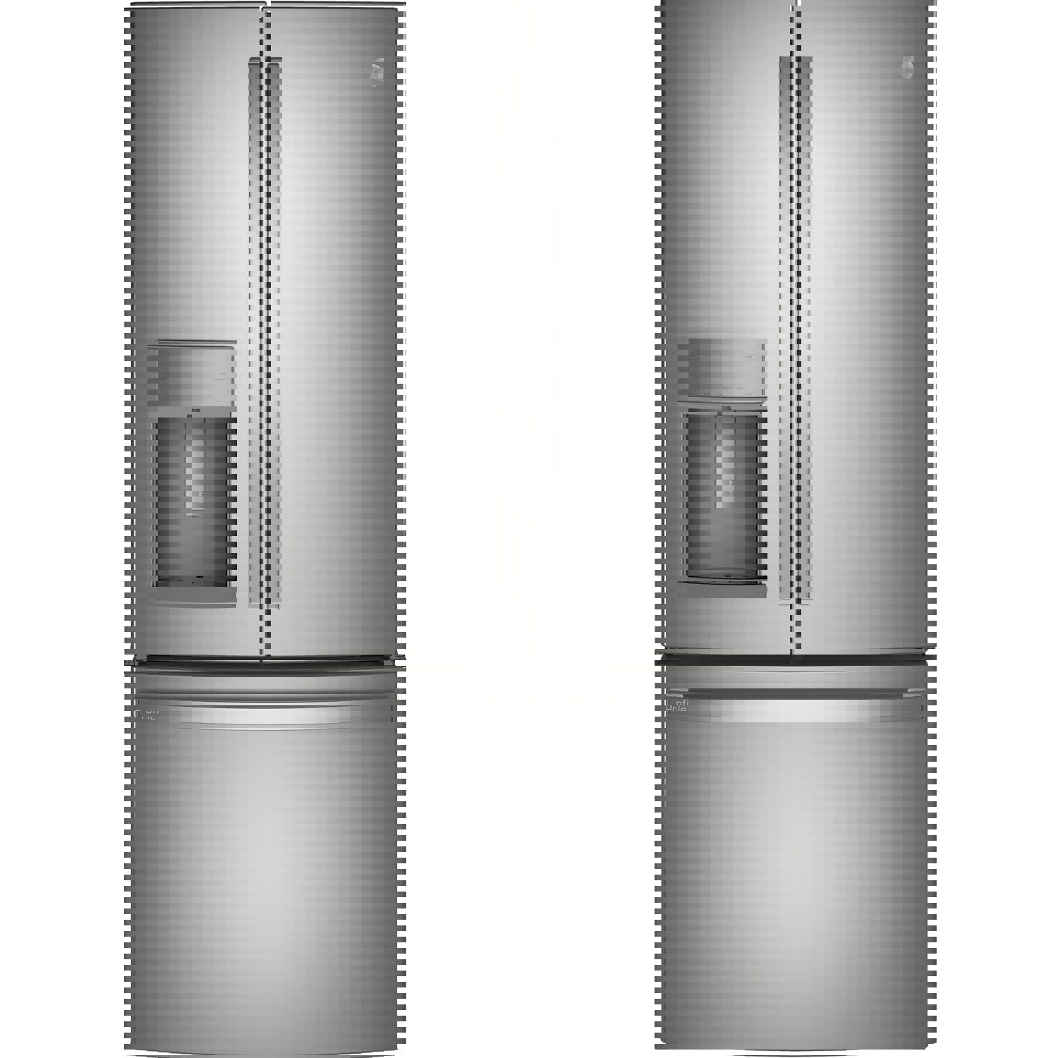GE Profile 36-inch Counter-Depth French 3-Door Refrigerator with External Water and Ice Dispenser