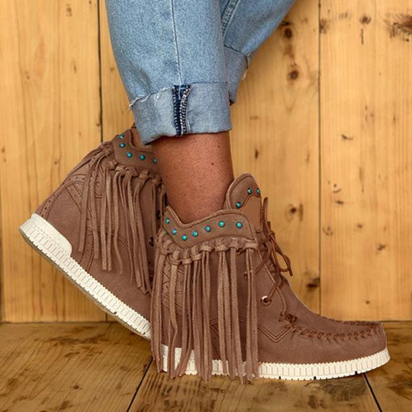 Corashoes 2020 Tassel Women Spring/Fall Boots