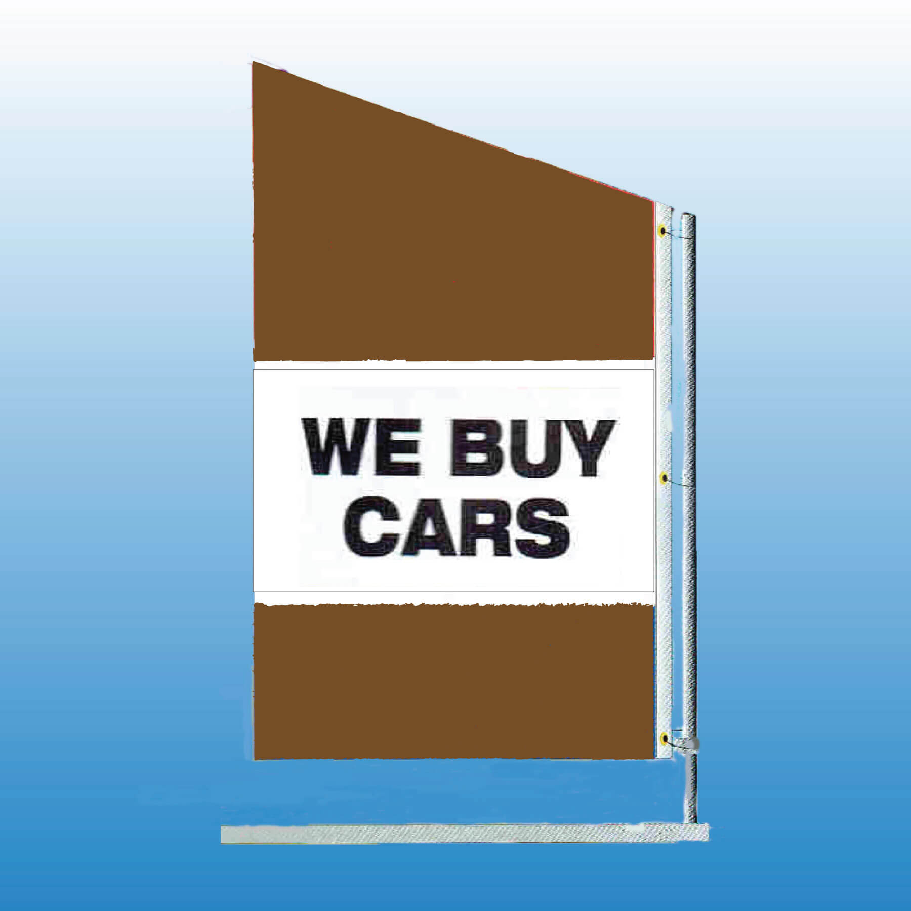 Spacewalker Flag WE BUY CARS - Customizable Nylon Car Flag