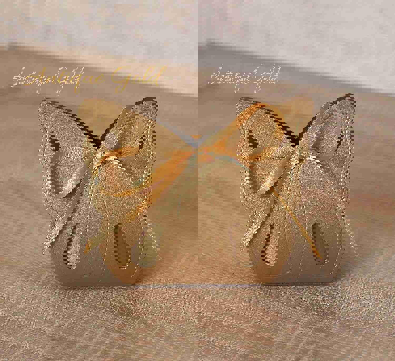 40pcs Gold Wedding Favor Boxes - Butterfly Themed Party Gift Boxes