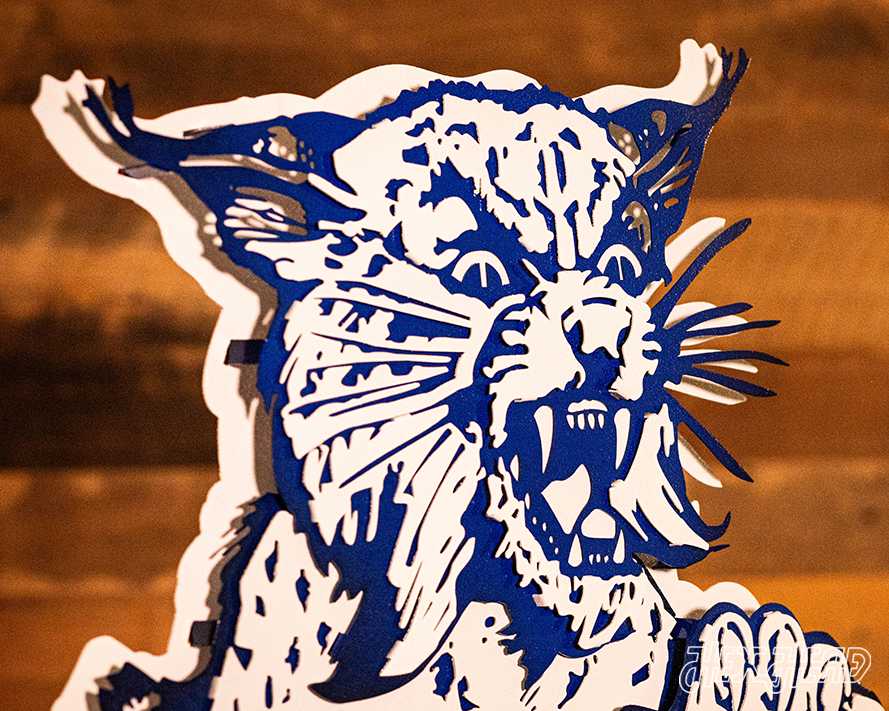 Kentucky Wildcats 1973 3D Vintage Metal Wall Art