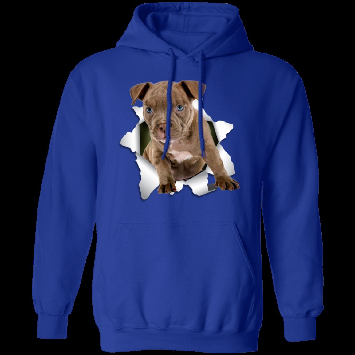 PITBULL 3D LADIES Pullover Hoodie - 8 oz Unisex Hoodie with Digital Print