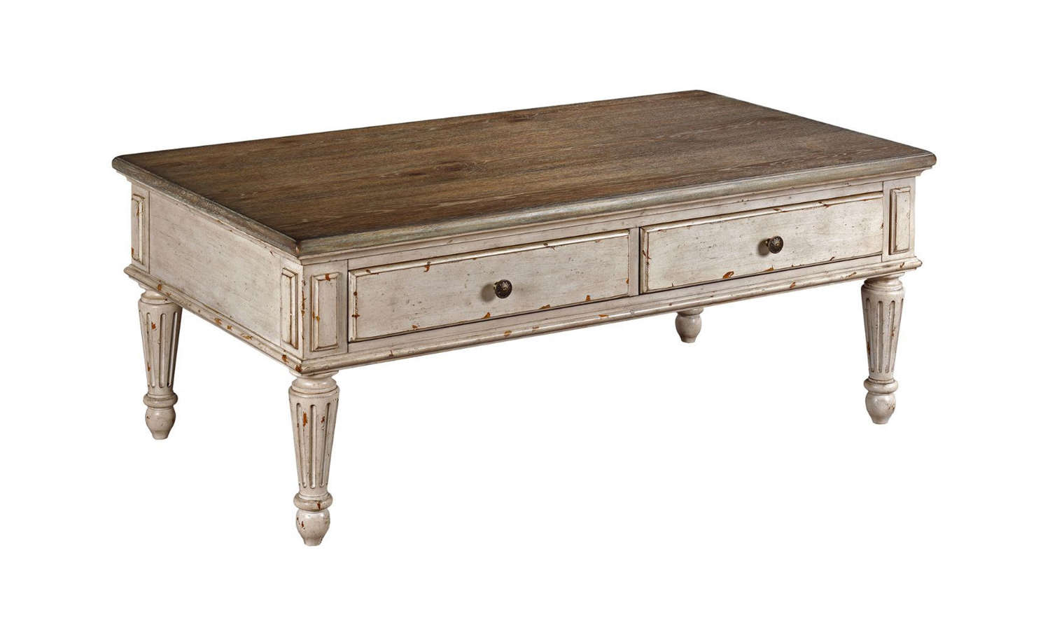 SOUTHBURY RECTANGULAR COCKTAIL TABLE WITH STORAGE DRAWERS