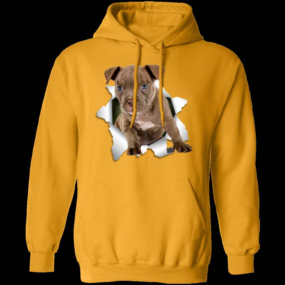PITBULL 3D LADIES Pullover Hoodie - 8 oz Unisex Hoodie with Digital Print