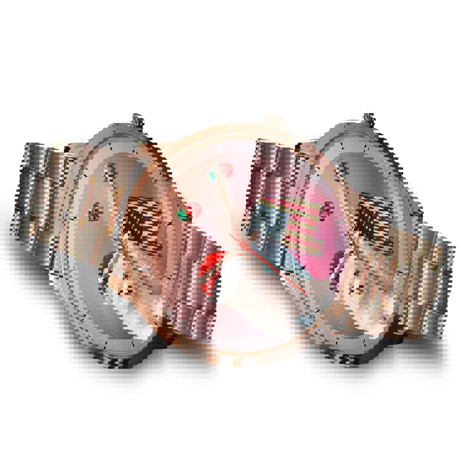 Cute Maltese Dog Alabama Christmas Special Wrist Watch