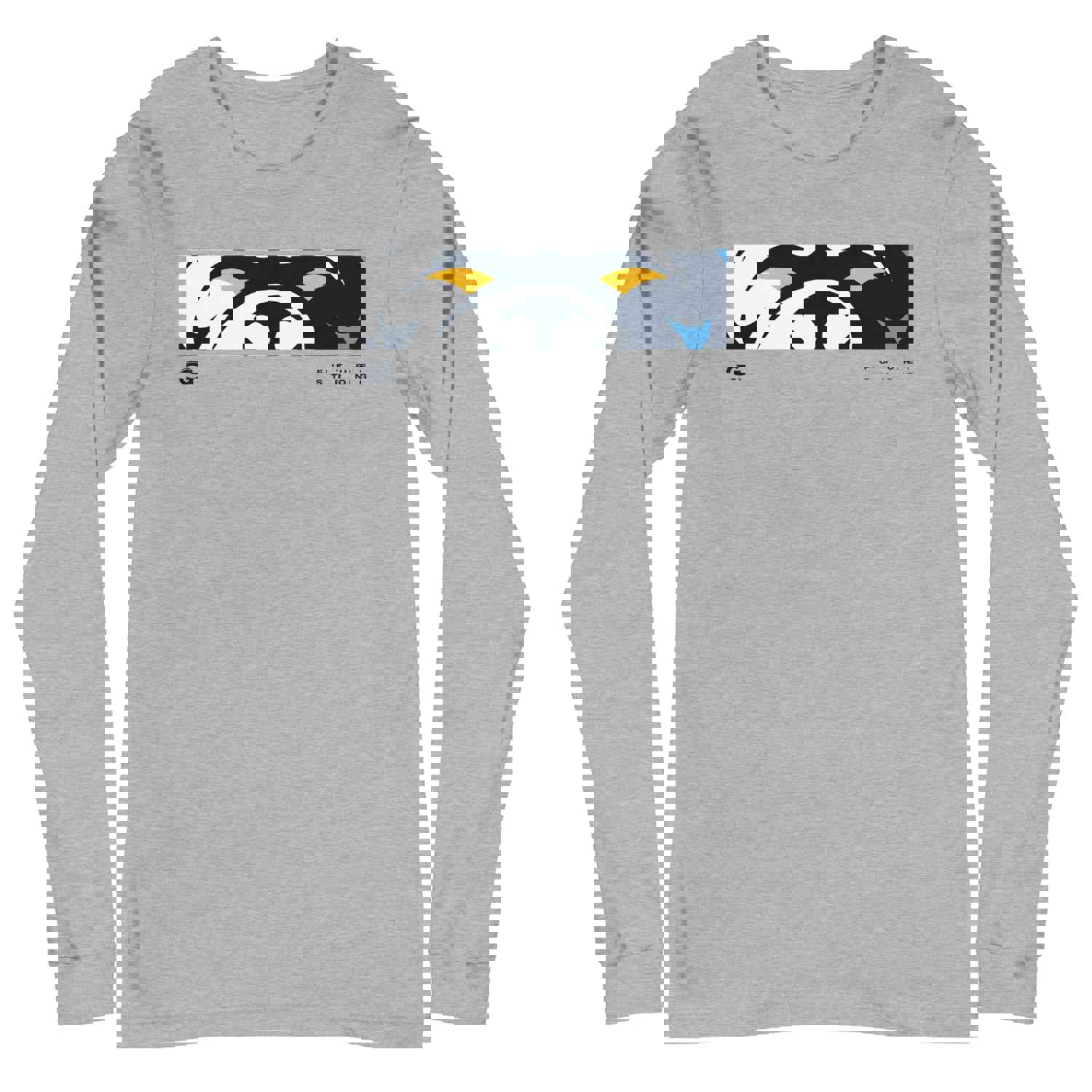 Grandview School District Rectangle Bulldog Design Unisex Long Sleeve Tee