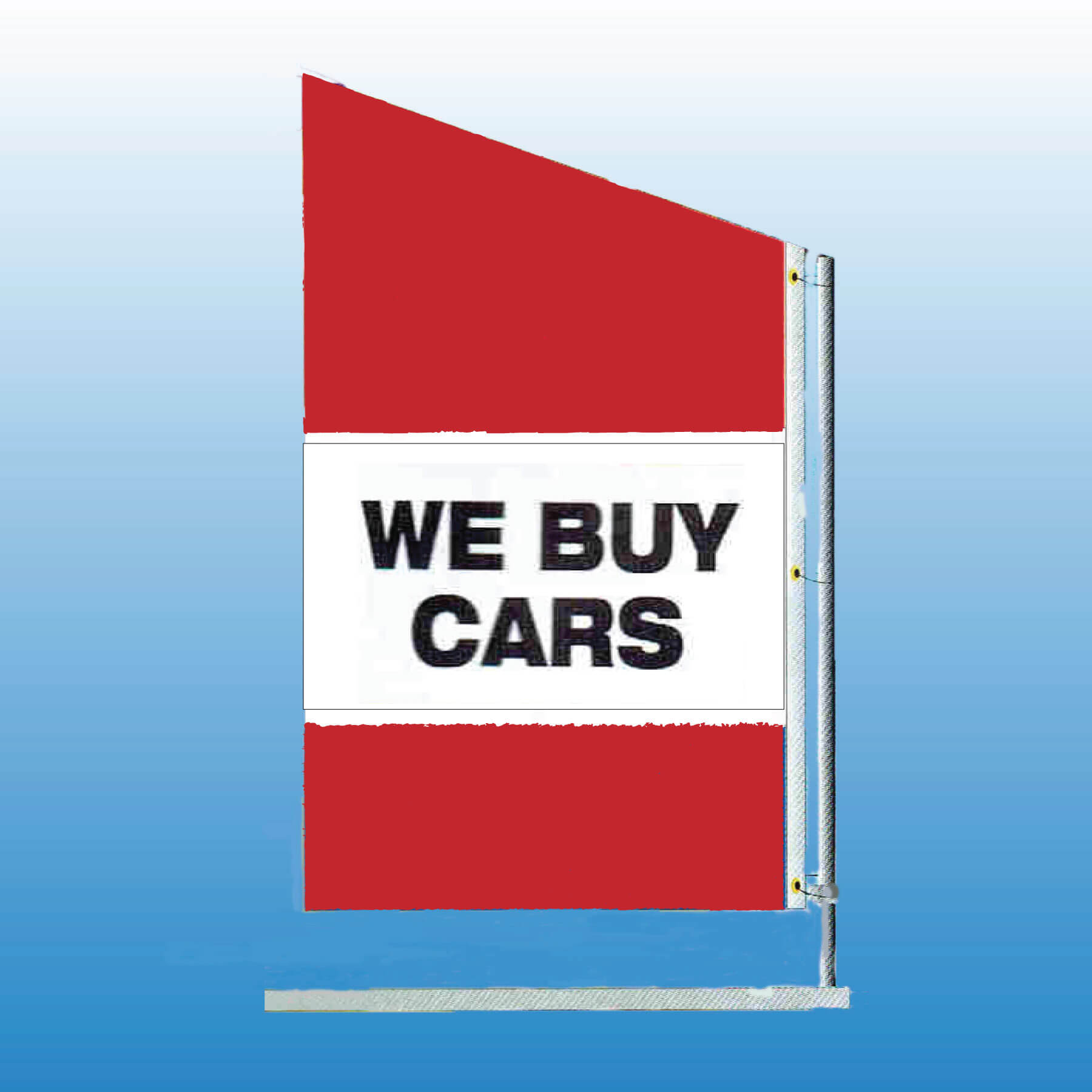 Spacewalker Flag WE BUY CARS - Customizable Nylon Car Flag