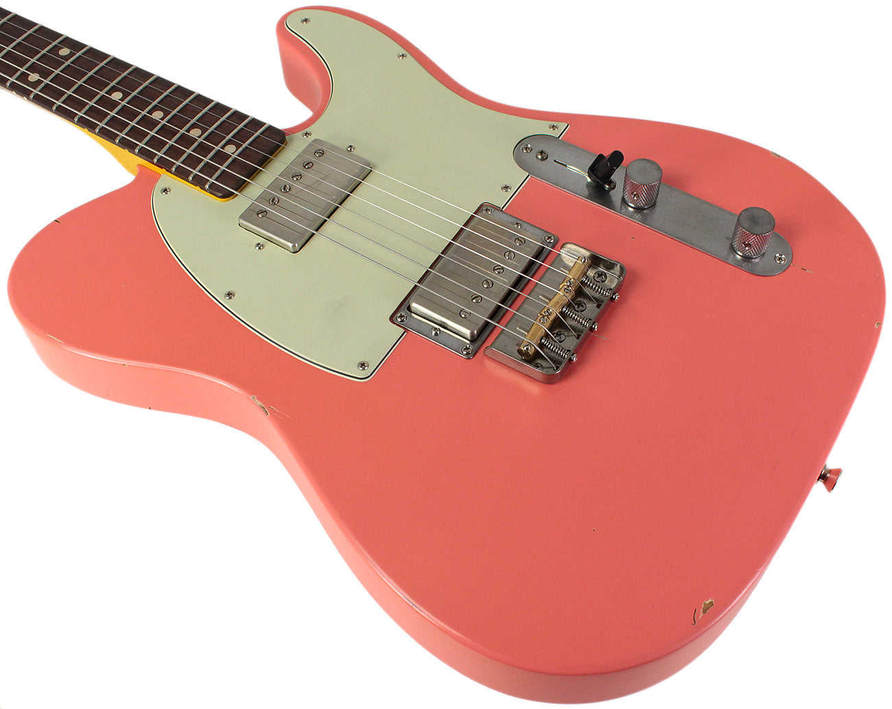 Nash T-2HB Guitar with Lollar Imperials, Salmon Finish, Light Aging