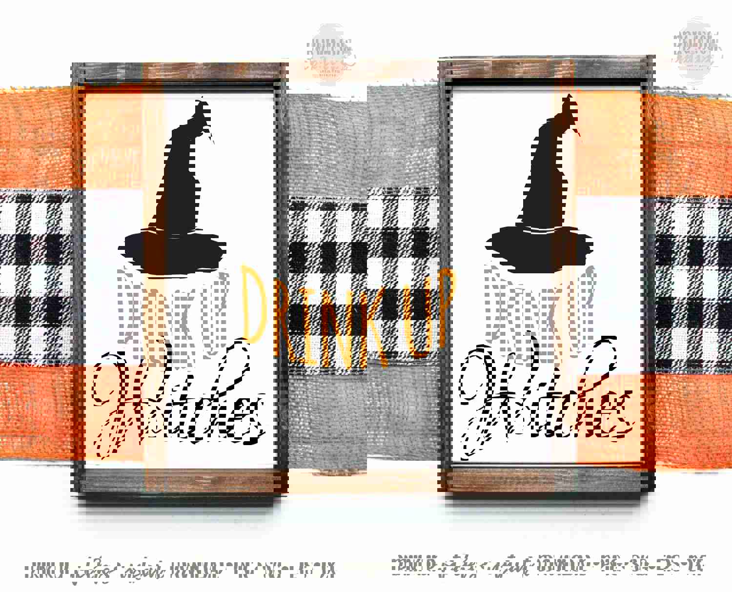 Halloween SVG File - Drink Up Witches Cut File for DIY Crafts
