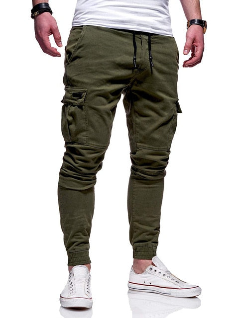 Men's Cotton Jogger Pants - Midweight Casual Sweatpants with Drawstring Waist