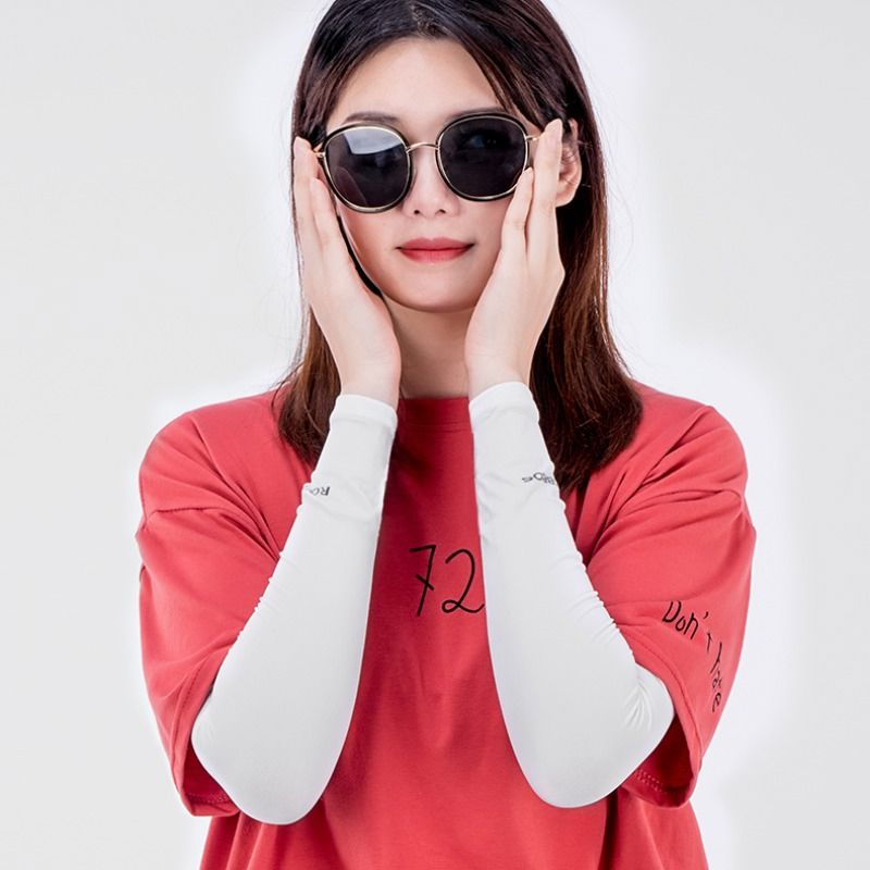 ROCKBROS Ice Silk Arm Sleeves for UV Protection in Cycling, Running, and Outdoor Sports