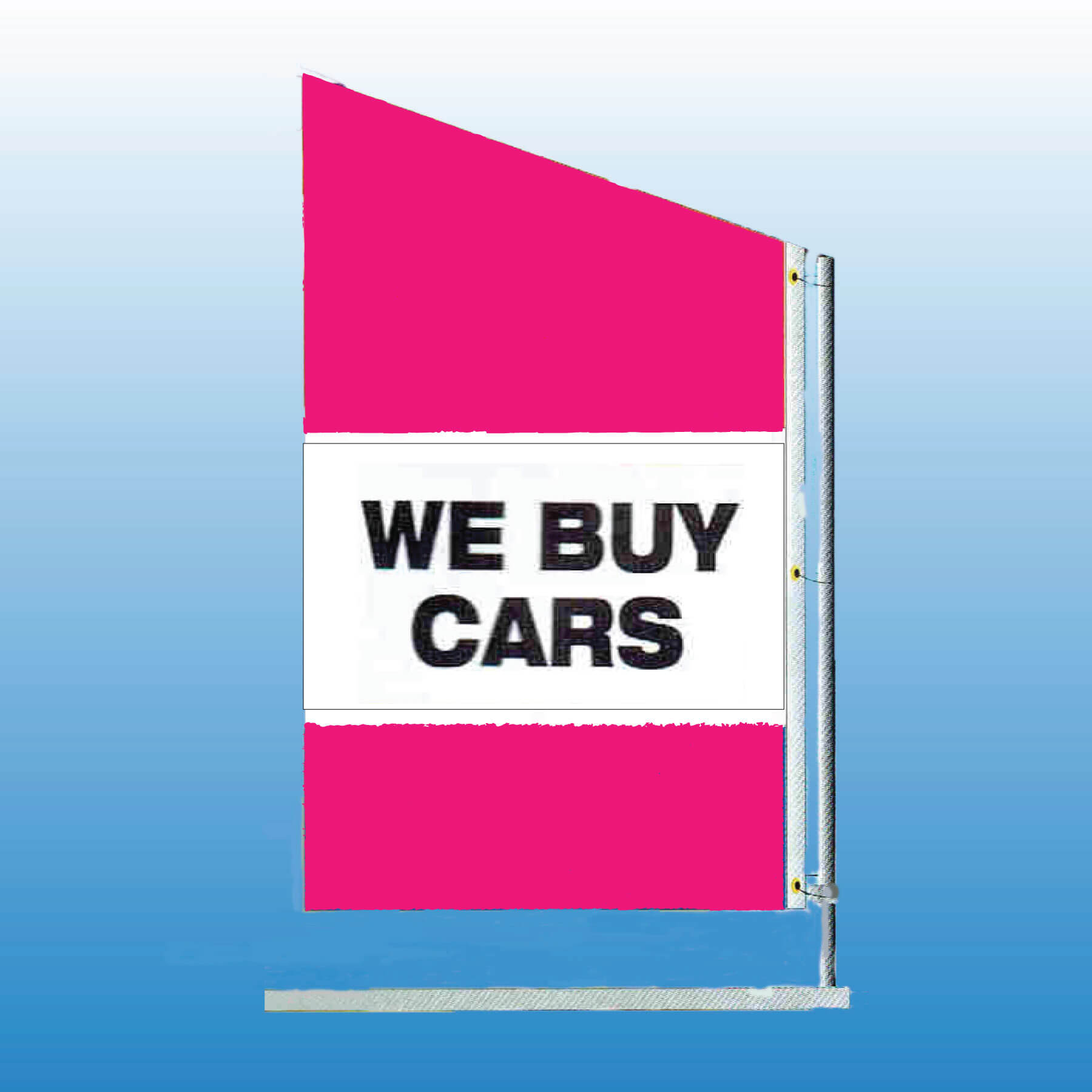 Spacewalker Flag WE BUY CARS - Customizable Nylon Car Flag