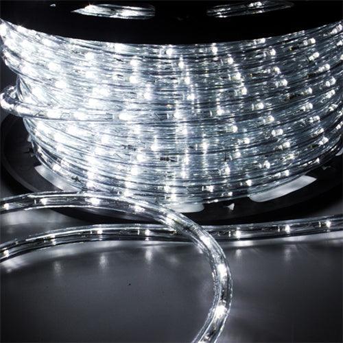 Ainfox 110V 150 Ft. 2 Wire LED Rope Lights, Waterproof Indoor/Outdoor Christmas Lights for Backyard Party, Thanksgiving Decoration (Cold White)