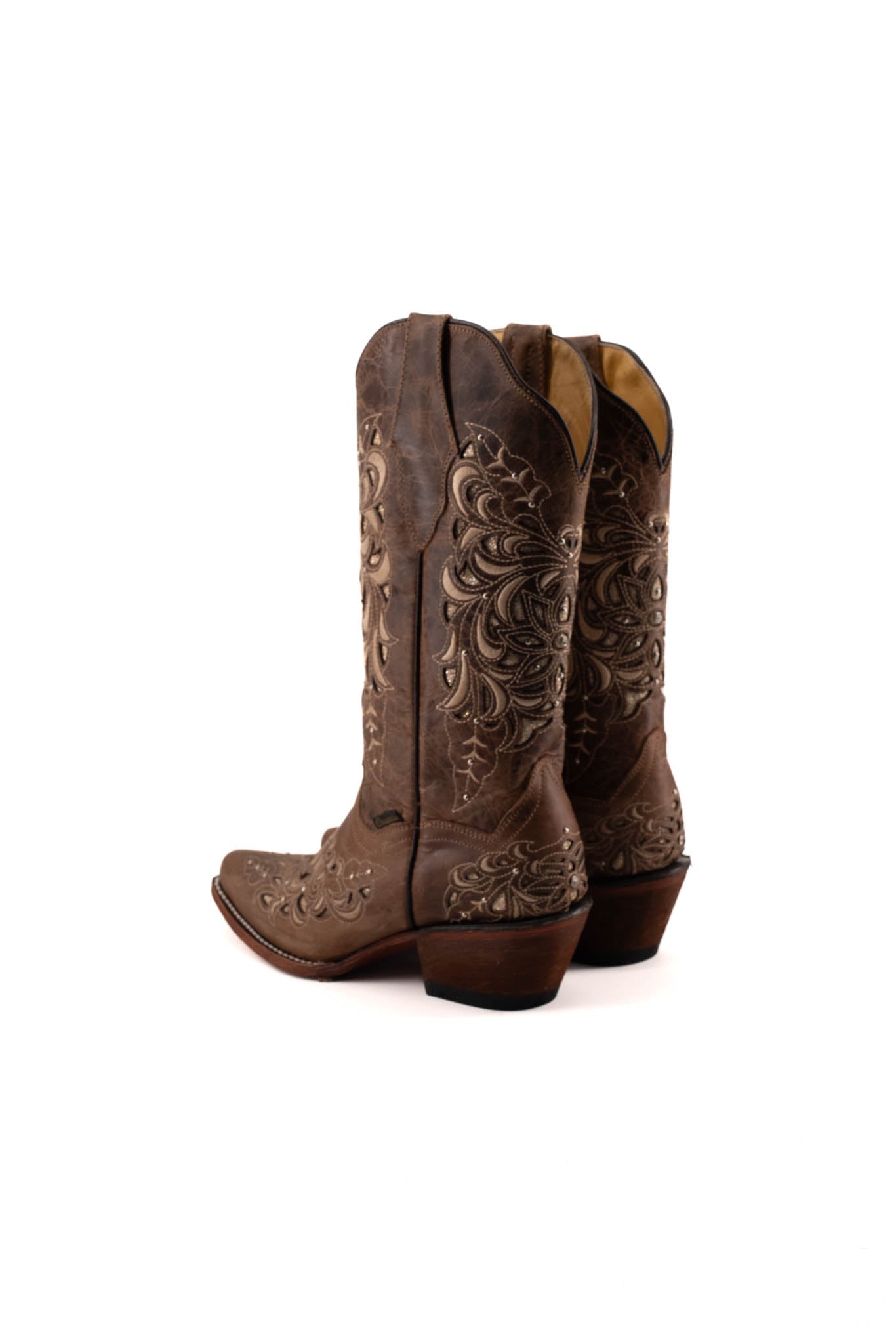 Country Pull Up Cuero Retro Cowgirl Boots