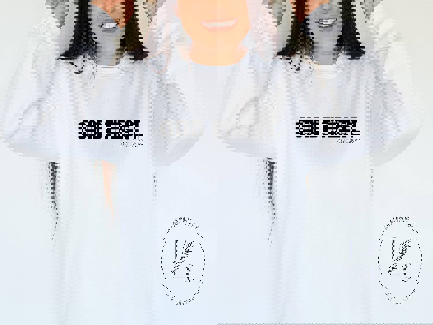 God First Sweatshirt - Christian Faith Apparel