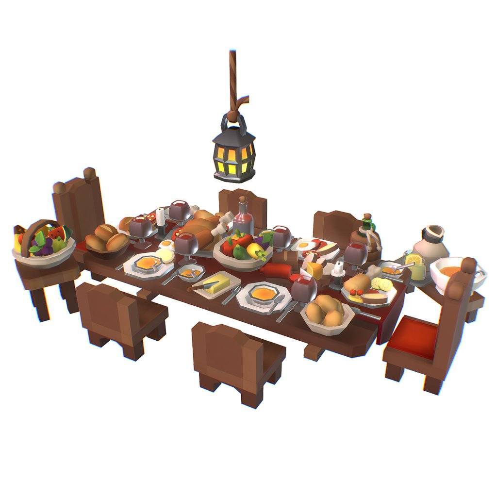Low Poly Food Set - Proto Series