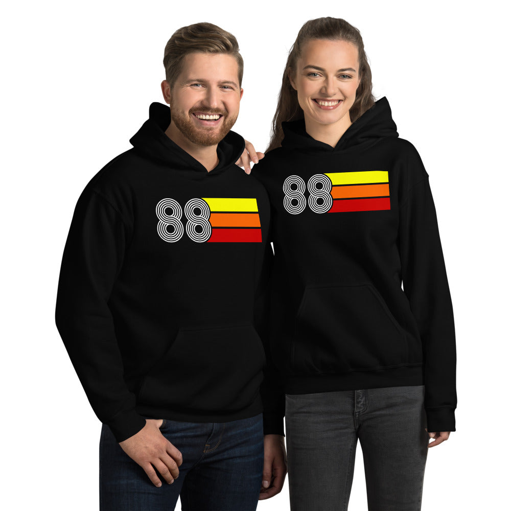 Retro Expo 1988 Unisex Hooded Sweatshirt for Men and Women