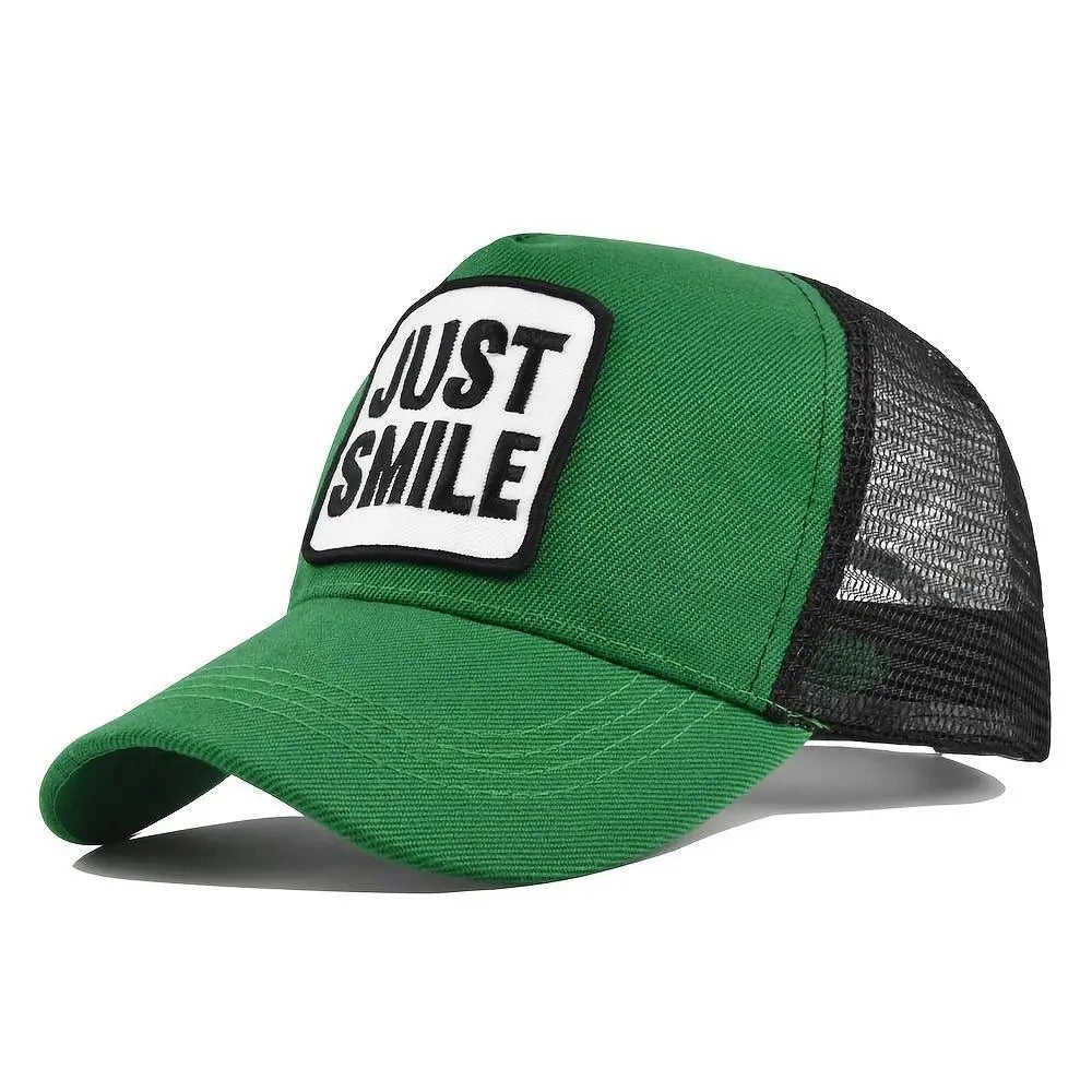 Breathable Unisex Baseball Cap with Adjustable Sun Protection and Letter Embroidery