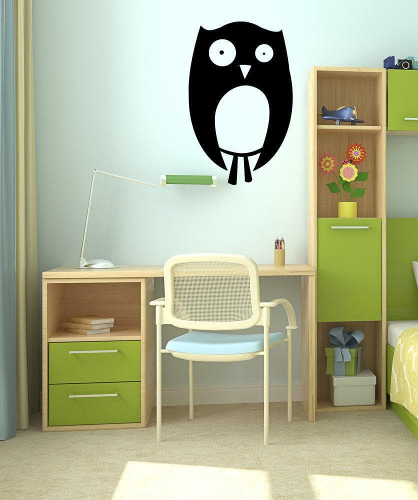 Vinyl Wall Decal Sticker Awkward Owl #OS_MB1066 - Removable & Easy to Apply