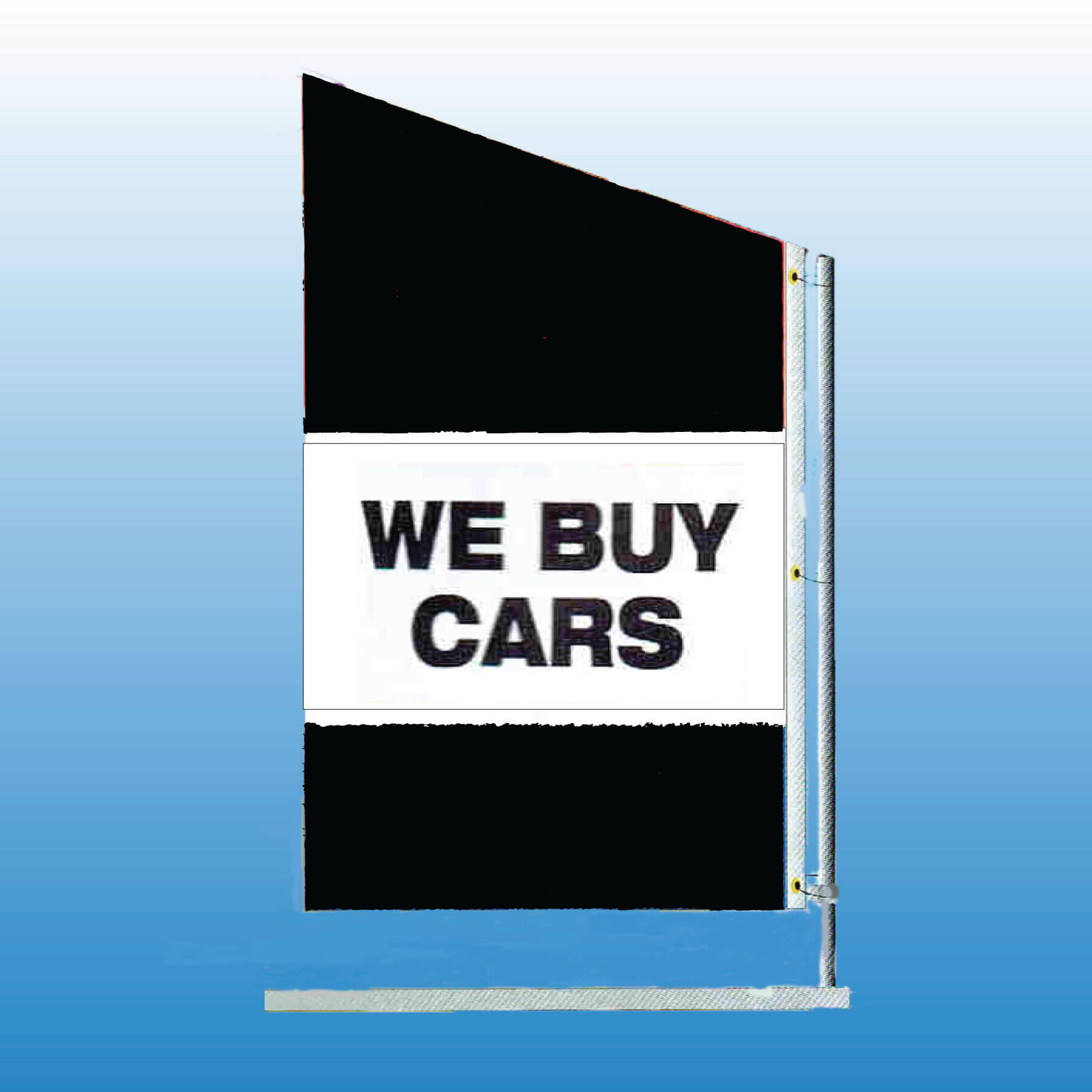 Spacewalker Flag WE BUY CARS - Customizable Nylon Car Flag