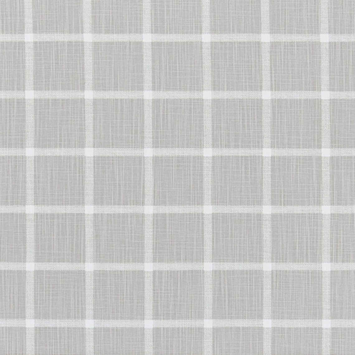 Empress Swag Valance in Abbot French Grey Windowpane Plaid