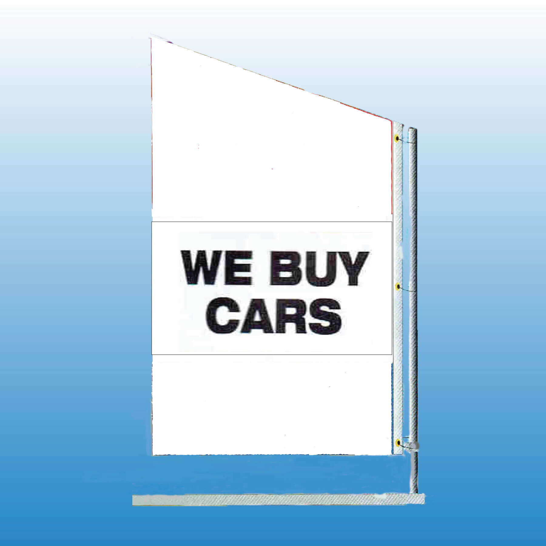 Spacewalker Flag WE BUY CARS - Customizable Nylon Car Flag