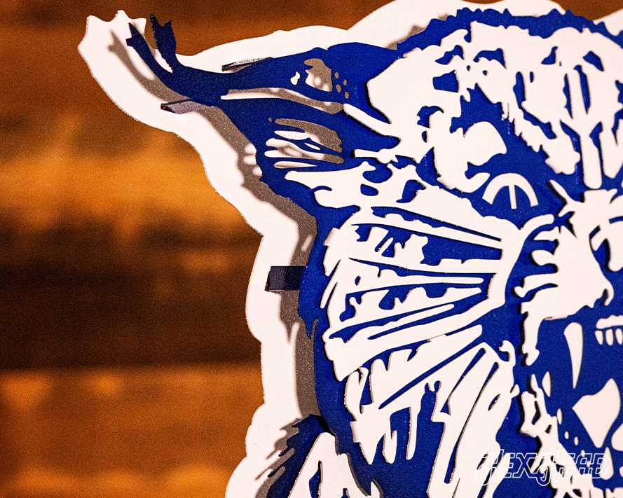 Kentucky Wildcats 1973 3D Vintage Metal Wall Art