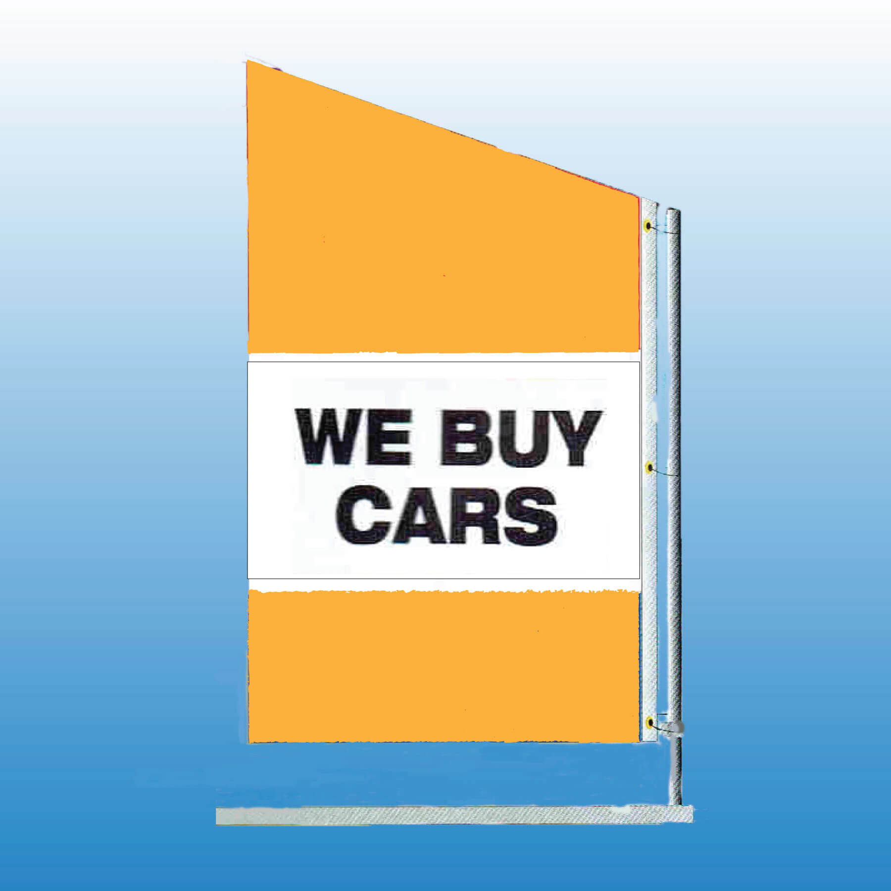 Spacewalker Flag WE BUY CARS - Customizable Nylon Car Flag