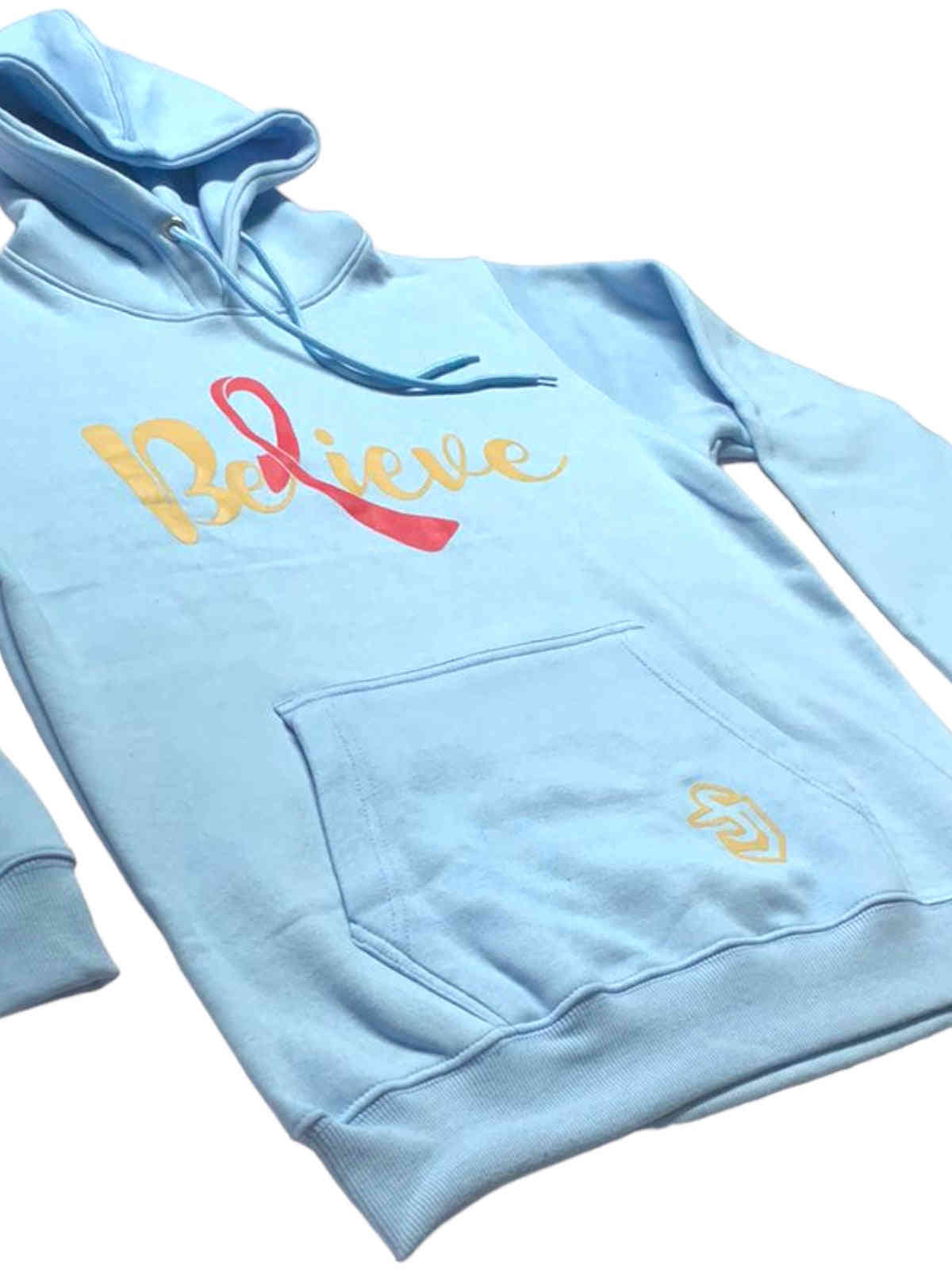 ProSway Baby Blue Believe Hoodie - Breast Cancer Awareness