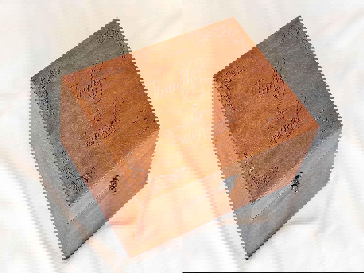 Personalized Keepsake Box - Custom Wedding & Anniversary Gift for Couples