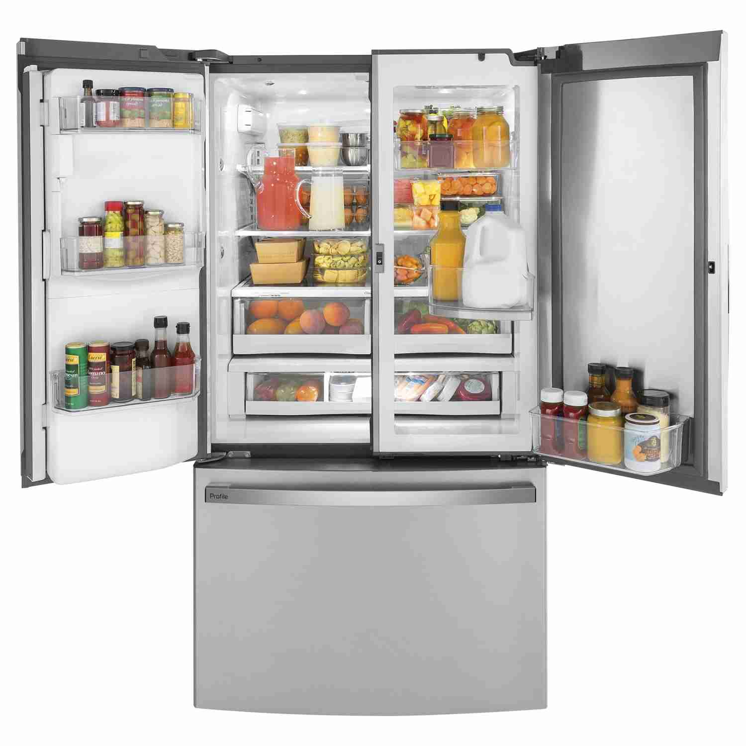 GE Profile 36-inch Counter-Depth French 3-Door Refrigerator with External Water and Ice Dispenser